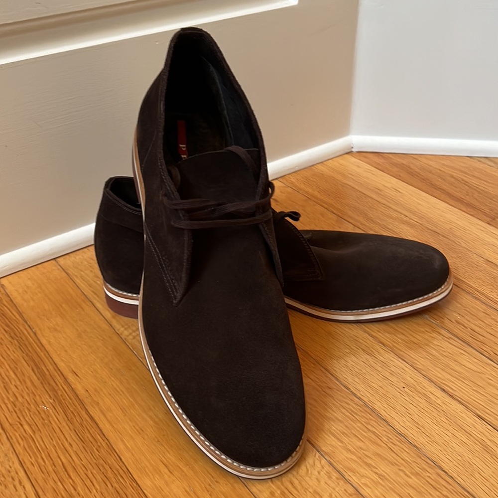 Stunning Brown Suede Prada Boots